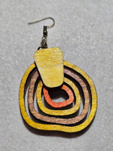 Load image into Gallery viewer, Earth Echoes – Autumn Boho Wooden Earrings