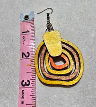 Load image into Gallery viewer, Earth Echoes – Autumn Boho Wooden Earrings