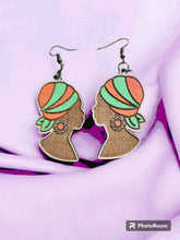 Load image into Gallery viewer, Heritage Beauty - Wooden Earrings