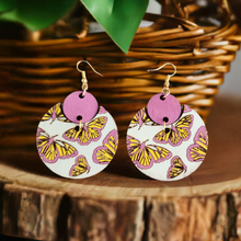 Load image into Gallery viewer, Boho Chic Butterfly Wooden Earrings