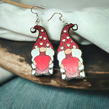 Load image into Gallery viewer, Gnome Wooden Earrings