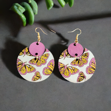 Load image into Gallery viewer, Boho Chic Butterfly Wooden Earrings