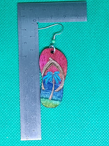 Flip Flop - Pendientes de madera