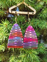 Load image into Gallery viewer, Magical Rainbow Wooden Earrings
