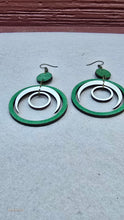 Load image into Gallery viewer, Lunar Dance Hand Painted Boho Wooden Earrings
