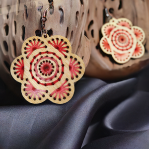 Natural Splendor Wooden Earrings