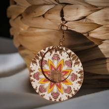 Load image into Gallery viewer, Two-in-One Mandala Charm Earrings – Double the Style, One Price!
