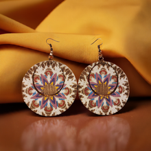 Load image into Gallery viewer, Two-in-One Mandala Charm Earrings – Double the Style, One Price!
