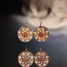 Load image into Gallery viewer, Two-in-One Mandala Charm Earrings – Double the Style, One Price!
