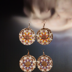 Two-in-One Mandala Charm Earrings – Double the Style, One Price!