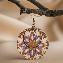 Load image into Gallery viewer, Two-in-One Mandala Charm Earrings – Double the Style, One Price!
