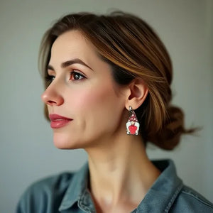 Gnome Wooden Earrings