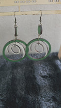 Load and play video in Gallery viewer, Lunar Dance Hand Painted Boho Wooden Earrings
